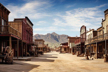 Wild west town street