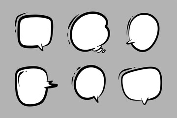 blank text bubbles for comics, banners and more.