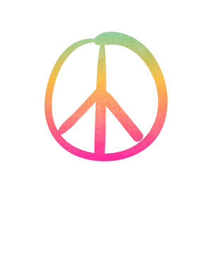 Peace Logo - handgezeichnet