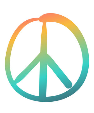 Peace Logo - handgezeichnet