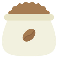 bag of coffee beans icon
