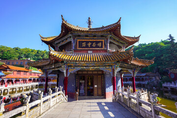 KUNMING, CHINA - OCT 02, 2023 - Yuantong Kunming Temple of Yunnan, China.