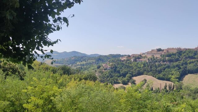 Vista di una parte di Urbino nelle Marche