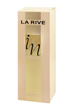 La Rive Eau de Parfum In Woman isolated on white background