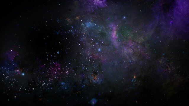 nebula in the darkness of the universe