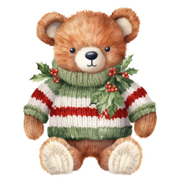 recommend clip art: Christmas Cute Doll Teddy Bear Clipart