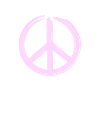 Peace Logo Symbol - &Ouml;lfarbe lila hell
