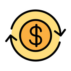 Currency exchange icon