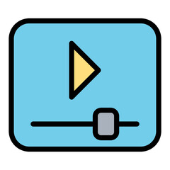 Fototapeta premium Video icon
