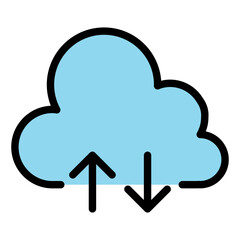 Cloud computing icon