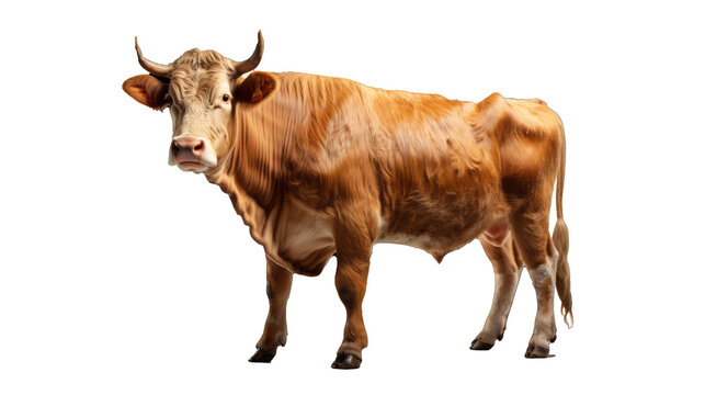 cow isolated on background, cutout