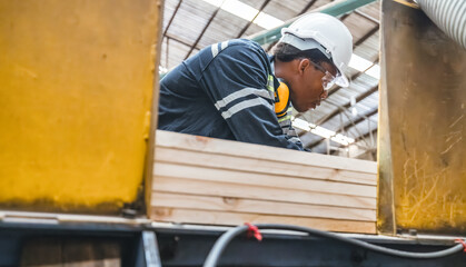 Wood turning operator ensures precision, quality to meet industry standards and customer requirement