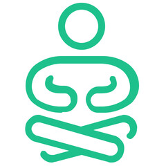 illustration of a icon yoga