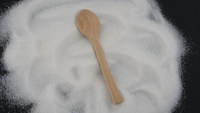 sugar in a spoon