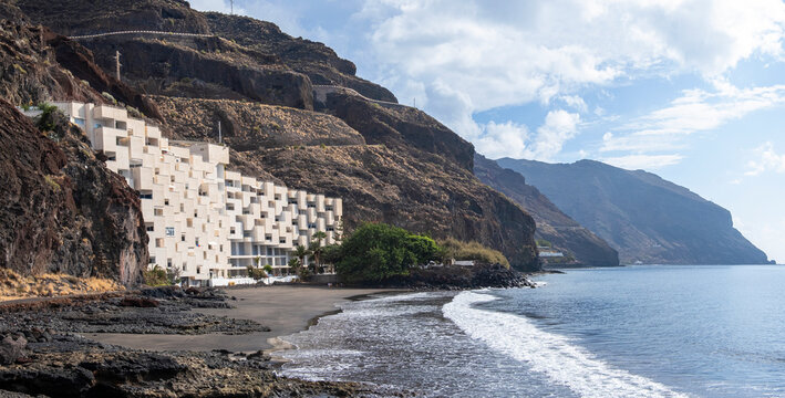Summer sunset on the beach of Benijo, Tenerife