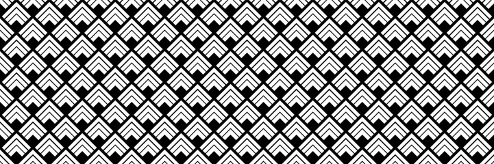 horizontal black chevron design for pattern and background.