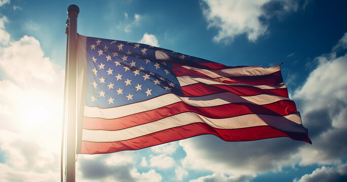 Flag of the united states of America, American flag background