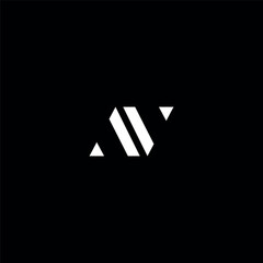 A and V Letter Logo concept, Premium Line Alphabet Monogram emblem, Graphic Symbol for Corporate Business Identity