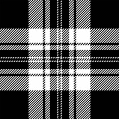Vector fabric texture of background seamless textile with a tartan plaid check pattern.