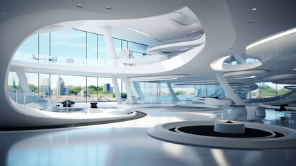 Obraz premium Decorative design luxury modern curve building