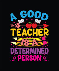 Obraz premium teacher t-shirt design, student, primary, study, education, classroom, card, poster, typography, first, love, 100 day, welcome, 