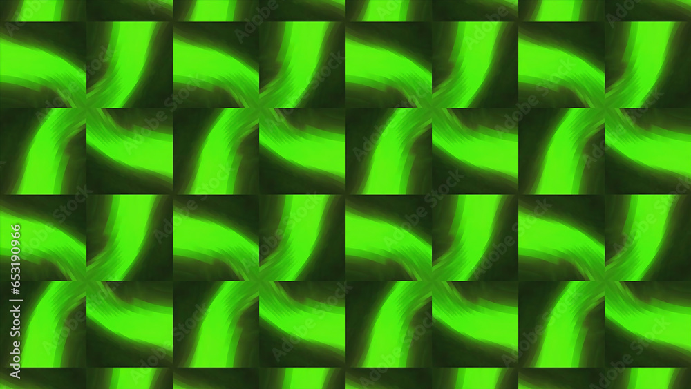 Poster flashing bright pattern with shapes. motion. psychedelic bright pattern flashes with geometric shape