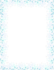 Snowflake Frame, Winter Border