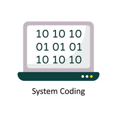 System Coding vector Flat Icon Design illustration. Symbol on White background EPS 10 File 