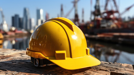 Safety helmet, crucial for workplace protection and accident prevention.