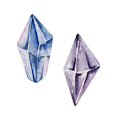 Watercolor set crystals