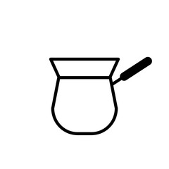 coffee, espresso maker icon, outline black