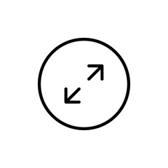 Button directions shrink Icon Outline Arrow