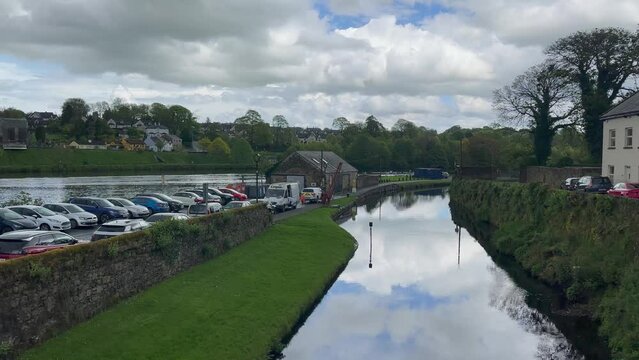 Ancient riverside canal beside River Shannon in Killaloe, Ireland