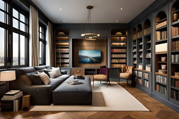 Fototapeta premium living room interior