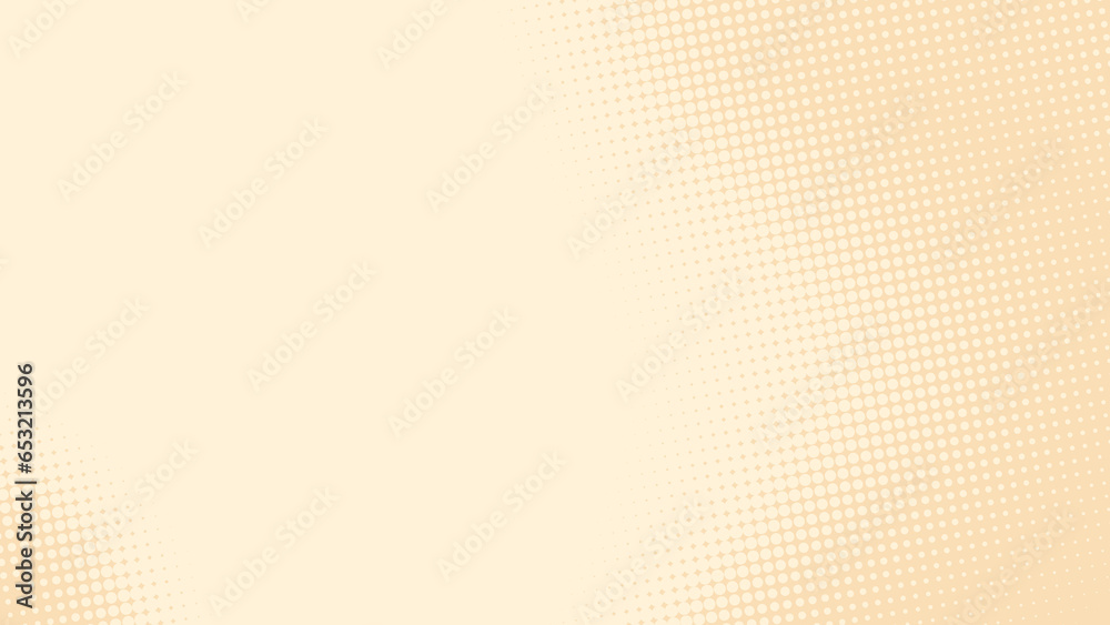 Poster abstract dots halftone brown color pattern gradient texture background.