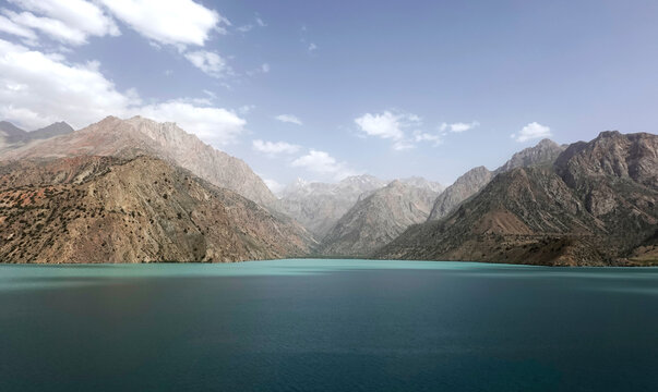 Iskanderkul Lake, Fann Mountains, part of the western Pamir-Alay, Tajikistan