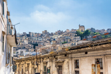 Panoramic view of Ragusa Ibla, Sicily, Italy - 653219325