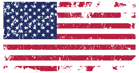USA flag . Modern style United States of America symbol. American banner design element