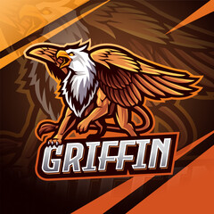 Griffin esport mascot logo design © JAMEN 