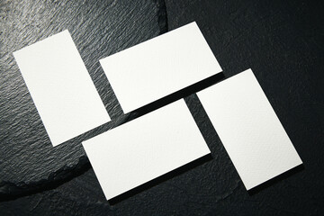 Business blank card mockup template. Design presentation layouts for corporate identity,...