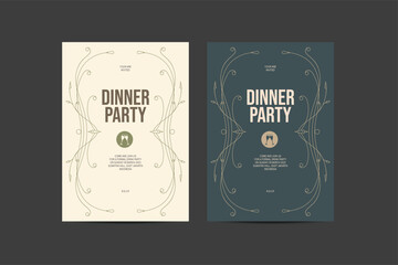 Dinner party invitation
