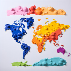 map of the world When it comes to travel, some countries are like a vibrant artist's palette, offering a visual feast of colors that leave a lasting impression. From the azure waters of the Mediterran