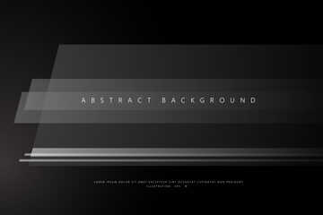 Abstract background Black and line metallic with technology concept for template, poster, wallpaper, flyer design. Vector illustration