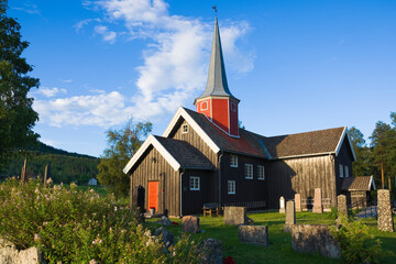 Fototapeta na wymiar Flesberg stave church, Norway