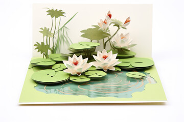 Zen 3D mock up, modern harmony, contemporary colors, attractive and elegant composition