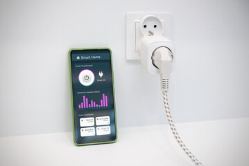 Using smart socket on the wall in a smart home