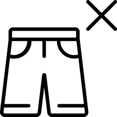 no shorts, dress code, clothing