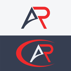 Initial Monogram AR R A RA Letter Logo Design Vector. Graphic Alphabet Symbol for Corporate Business Identity Pro Vector