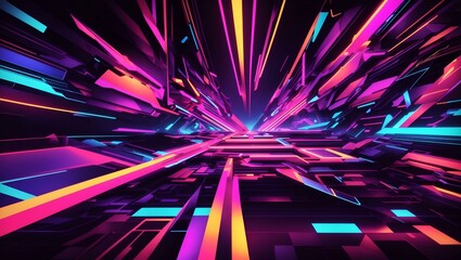  neon vivid colors futuristic skifi futuristic cyberbunk background wallpaper 