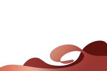 Colorful wave on white background ,multi color background.